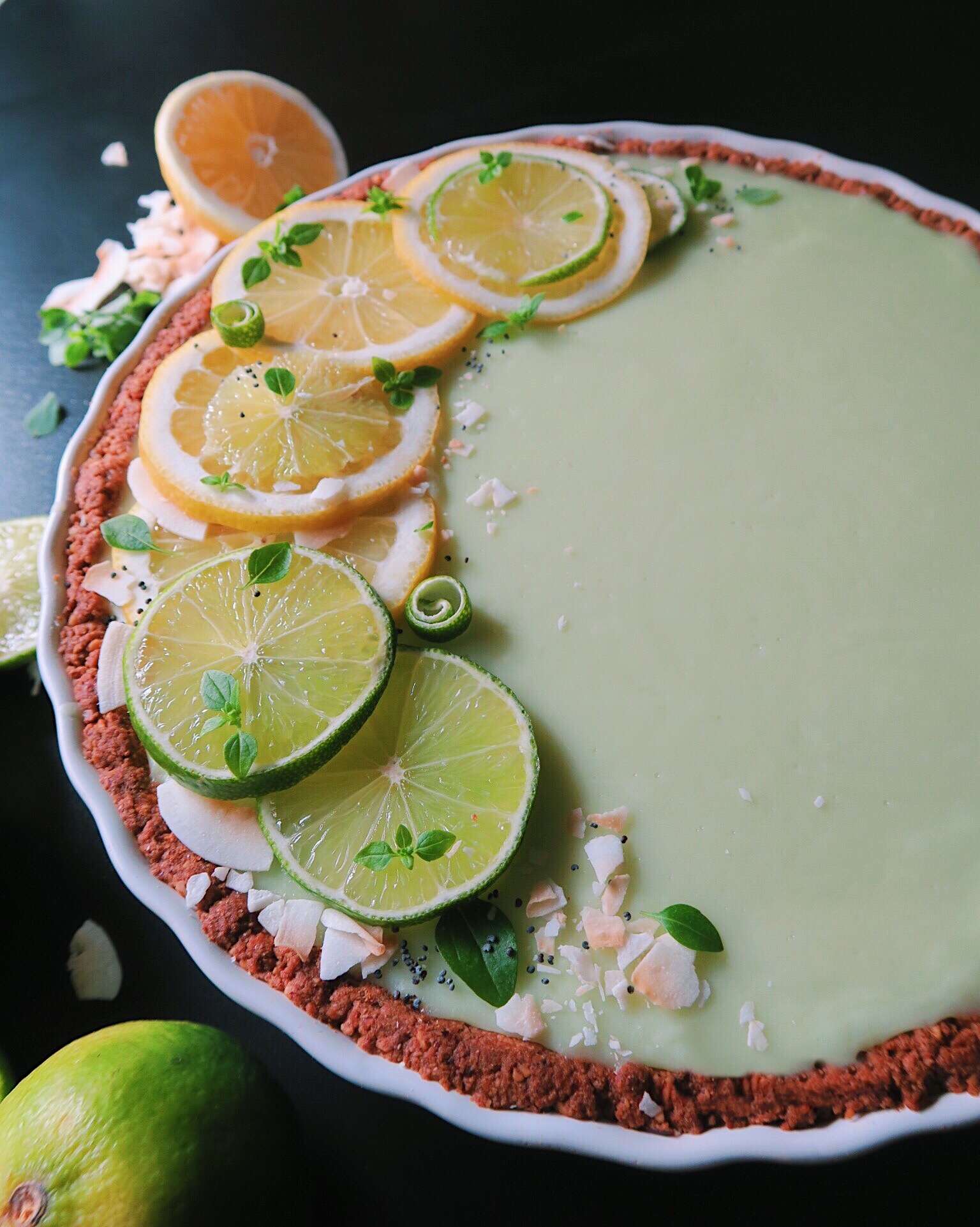 Vegan Key Lime Pie Tart - Project Vegan Baking