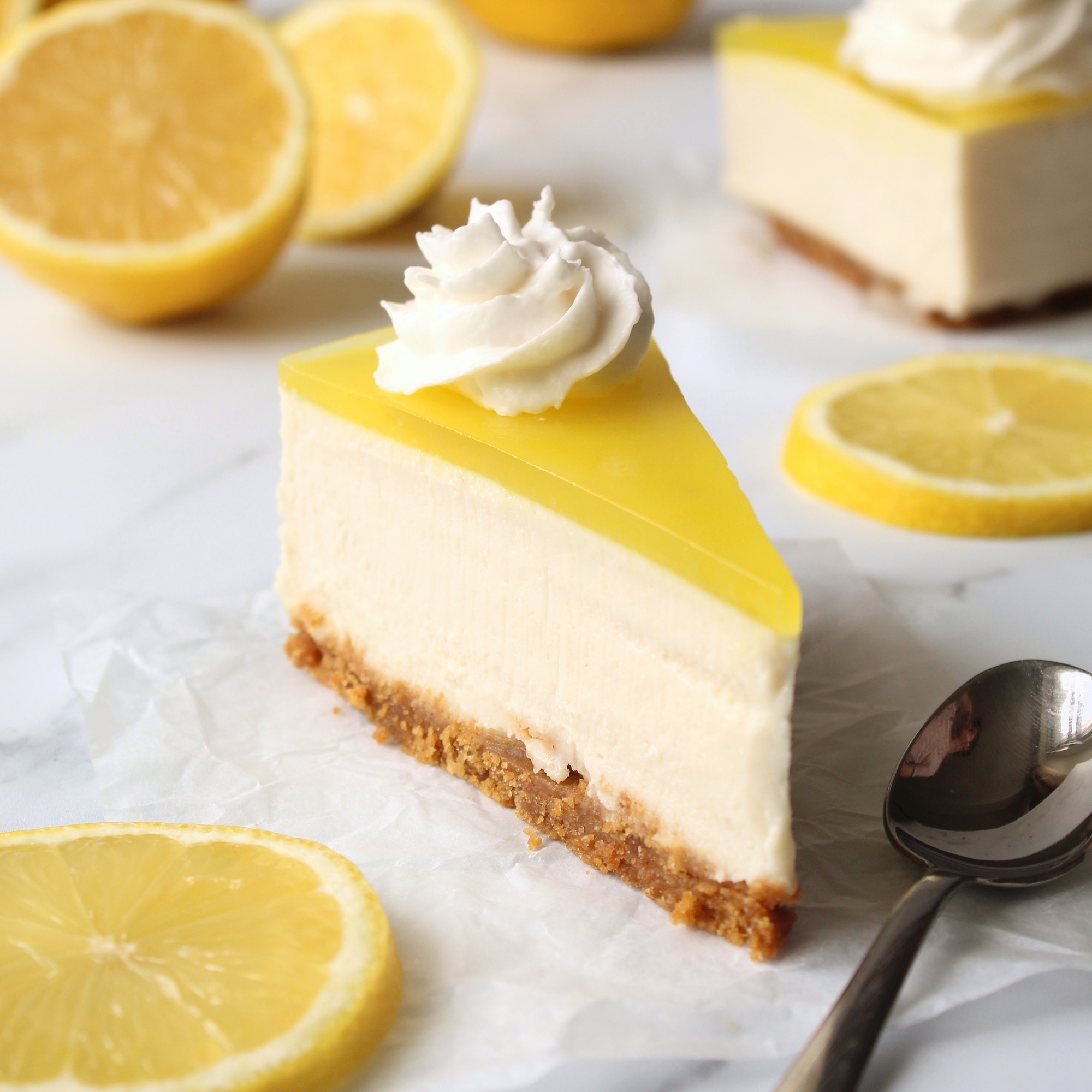 Vegan No-Bake Lemon Cheesecake