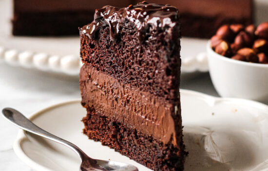 Chocolate Hazelnut Mousse Cake (vegan)